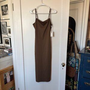 Good American Bodycon Dress in Light Mocha sz 2